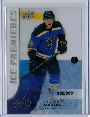 2015-16 UD Ice Premieres Rookie Colton Parayko 635/999