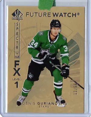 2017-18 UD SPA Future Watch Spectrum Gold  Denis Gurianov  13/50