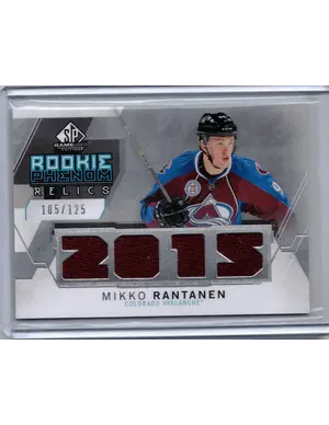 2015-16 UD SP Game Used Rookiie Phenom Relics EV Used Mikko Rantanen 105/125