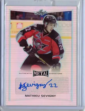 2015-16 Leal Metal Signatures Mathieu Sevigny Drummondville