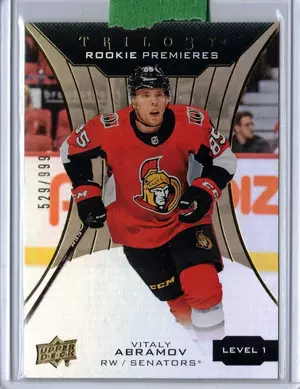 2019-20 UD Trilogy Rookie Premieres Vitaly Abramov  529/999