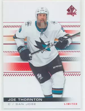 2019-20 SP AUTHENTIC - JOE THORNTON #44 LIMITED RED