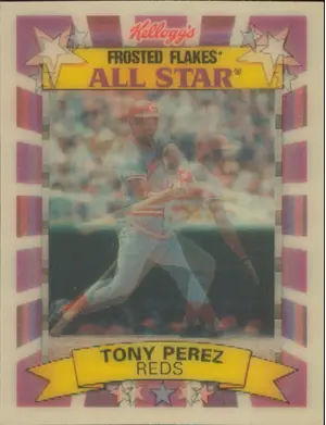 1992 Sportflics Kellogg's Corn Flakes All Stars - Tony Perez #2