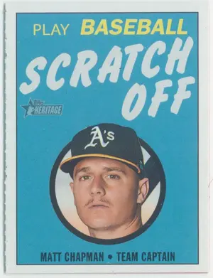 2020 Topps Heritage - Matt Chapman #2 1971 Scratch Off