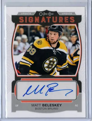 2015-16 OPC Signatures Matt Beleskey Boston Bruins