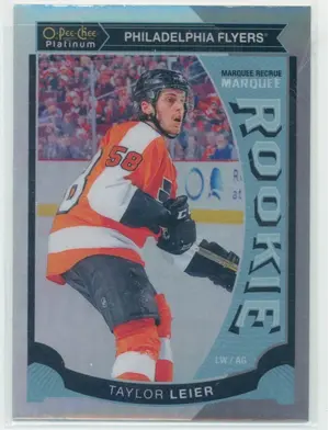 2015-16 O-PEE-CHEE PLATINUM - TAYLOR LEIER #M8 MARQUEE ROOKIE RAINBOW
