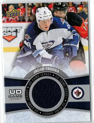 2015-16 UD Jacob Trouba GU Jersey Winnipeg Jets