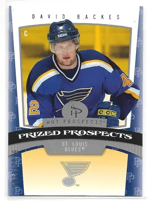 2006-07 Hot Prospects #186 David Backes RC (0933/1999)