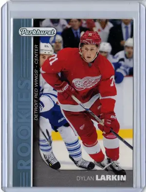2015-16 UD Parkhurst Blue Rookie Dylan Larkin