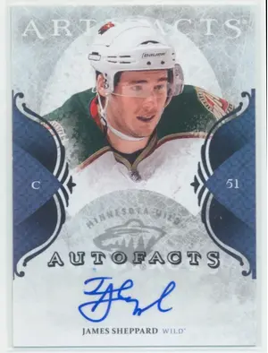 2011-12 ARTIFACTS - JAMES SHEPPARD #A-JS AUTOFACTS