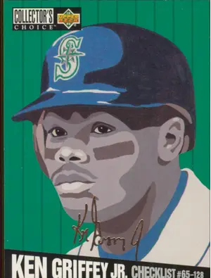 1994 Collector's Choice - Ken Griffey Jr. #317 Silver Foil Signature Parallel