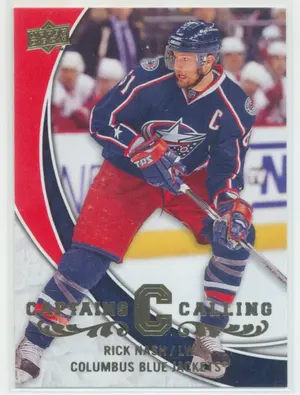 2008-09 UPPER DECK - RICK NASH #CPT7 CAPTAINS CALLING