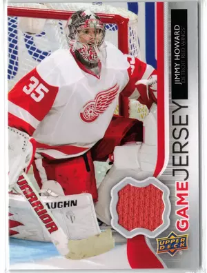 2014-15 UD Jimmy Howard GU Jersey Detroit Red Wings