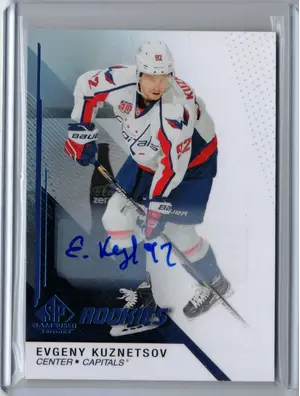 2014-15 UD SPGU Rookies Auto Evgeny Kuznetsov Washingon Capitals