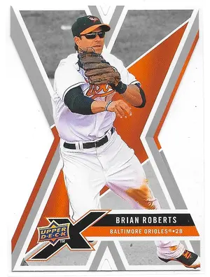 2008 UD X Die-Cut #9 Brian Roberts