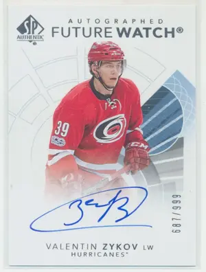2017-18 SP AUTHENTIC - VALENTIN ZYKOV #139 FUTURE WATCH 687/999