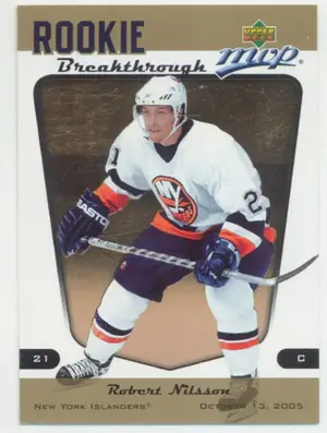 2005-06 MVP - ROBERT NILSSON #RB14 ROOKIE BREAKTHROUGH