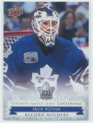 2017 TORONTO MAPLE LEAFS CENTENNIAL - FELIX POTVIN #141 RECORD HOLDERS SP!
