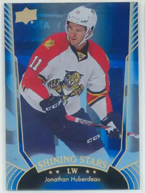 2016-17 UPPER DECK - JONATHAN HUBERDEAU #SS-38 SHINING STARS ROYAL BLUE
