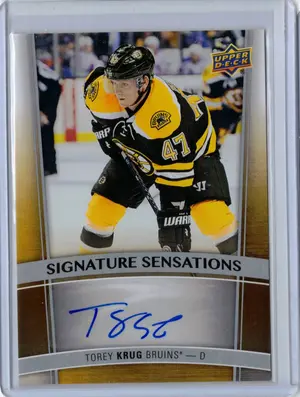 2015-16 UD Signature Sensations Torey Krug Boston Bruins