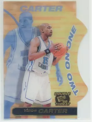 1998 Press Pass Double Threat - Vince Carter #TO10 Two on One