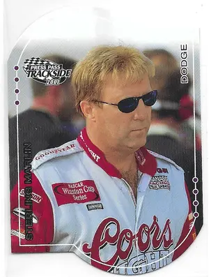 2001 Press Pass Trackside Die-Cut #37 Sterling Marlin