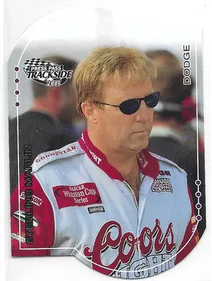 2001 Press Pass Trackside Die-Cut #37 Sterling Marlin