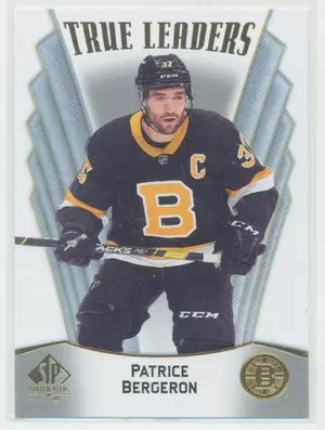 2021-22 SP AUTHENTIC - PATRICE BERGERON #TL-22 TRUE LEADERS