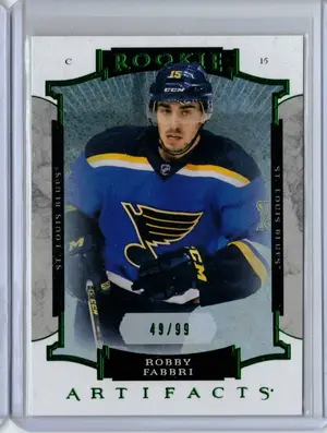 2015-16 UD Artifacts Emerald Rookie Robby Fabbri 49/99