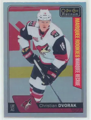 2016-17 O-PEE-CHEE PLATINUM - CHRISTIAN DVORAK #200 MARQUEE ROOKIES RAINBOW