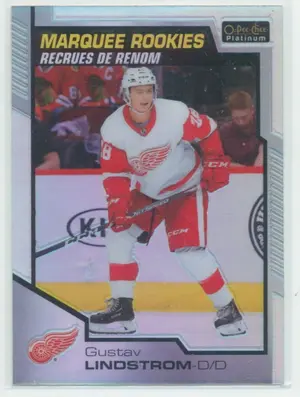 2020-21 O-PEE-CHEE PLATINUM - GUSTAV LINDSTROM #182 MARQUEE ROOKIES RAINBOW