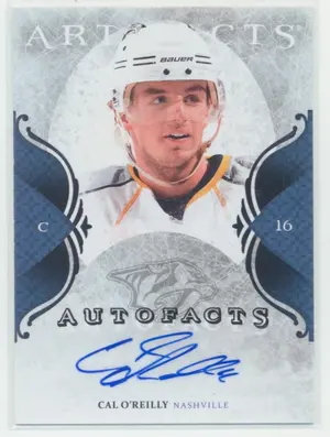2011-12 ARTIFACTS - CAL O'REILLY #A-CA AUTOFACTS