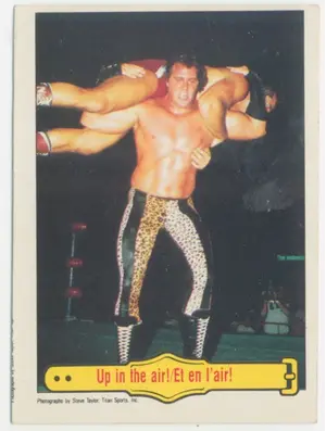 1985 O-Pee-Chee WWF - Brutus Beefcake #26 "Up in the Air!"⚠️