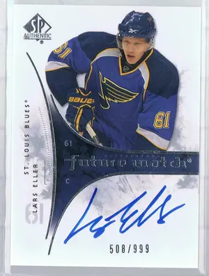 2009-10 sp auth Future Watch Rc #219 Auto Lars Eller #508-999