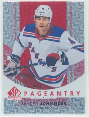 2022-23 SP AUTHENTIC - BRADEN SCHNEIDER #P-70 PAGEANTRY RED