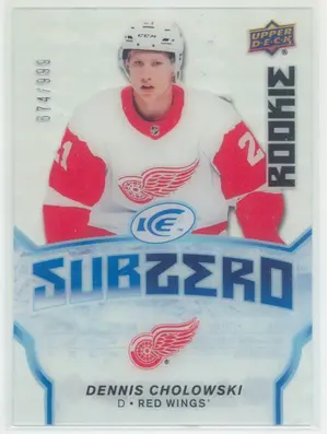 2018-19 UPPER DECK ICE - DENNIS CHOLOWSKI #SZ-41 SUBZERO 674/999