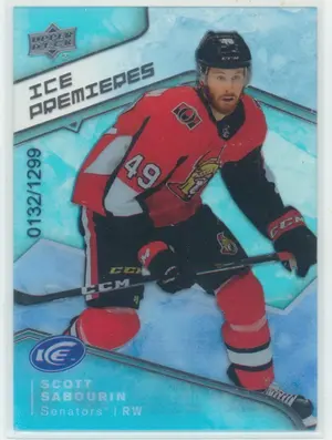 2019-20 UPPER DECK ICE - SCOTT SABOURIN #54 ICE PREMIERES 1321/1299