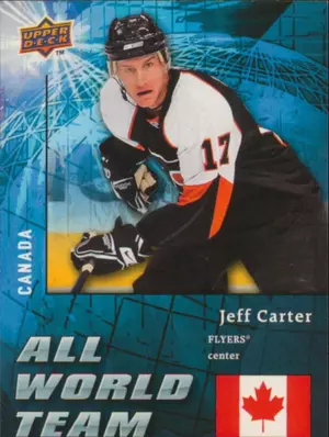 2009-10 UPPER DECK - JEFF CARTER #AW27 ALL WORLD TEAM