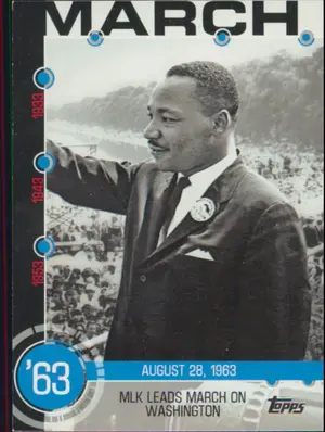2015 Topps - MLK Leads March #5A Baseball History