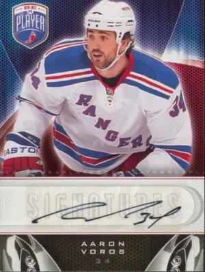 2009-10 BE A PLAYER - AARON VOROS #S-AV SIGNATURES