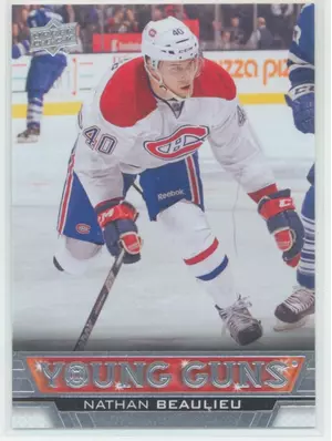 2013-14 UPPER DECK - NATHAN BEAULIEU #207 YOUNG GUNS