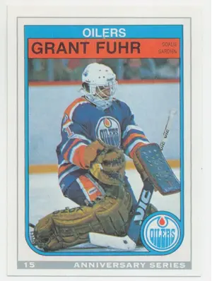 1992-93 O-PEE-CHEE - GRANT FUHR #15 ANNIVERSARY SERIES