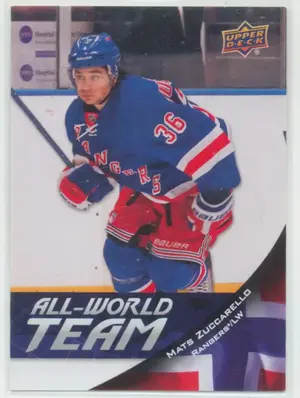 2011-12 UPPER DECK - MATS ZUCCARELLO #AW20 ALL-WORLD TEAM