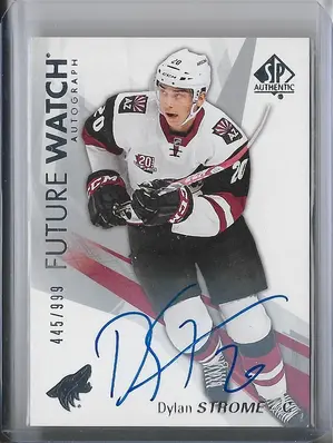 2016-17 SP Authentic (Future Watch Autograph) #151 Dylan Strome RC (445/999)
