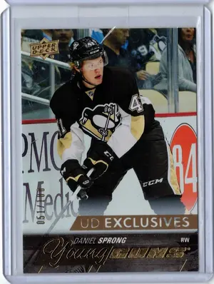 2015-16 UD Young Guns Exclusive Daniel Sprong 051/100