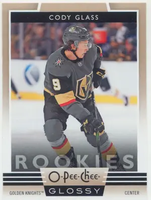 2019-20 UPPER DECK - CODY GLASS #R-15 O-PEE-CHEE GLOSSY ROOKIES GOLD