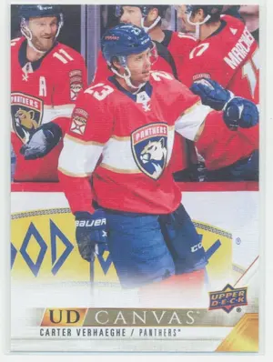 2022-23 UPPER DECK - CARTER VERHAEGHE #C37 UD CANVAS