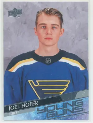 2020-21 UPPER DECK EXTENDED - JOEL HOFER #702 YOUNG GUNS