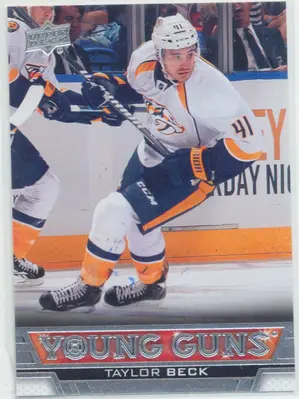 2013-14 UPPER DECK - TAYLOR BECK #472 YOUNG GUNS