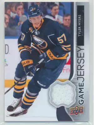 2014-15 UPPER DECK - TYLER MYERS #GJ-TM GAME JERSEY